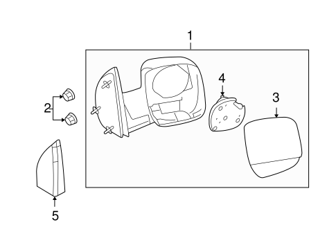 Electrical/Mirrors for 2009 Ford E-150 #1