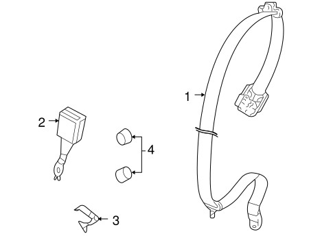 911 REAR SEAT BELTS