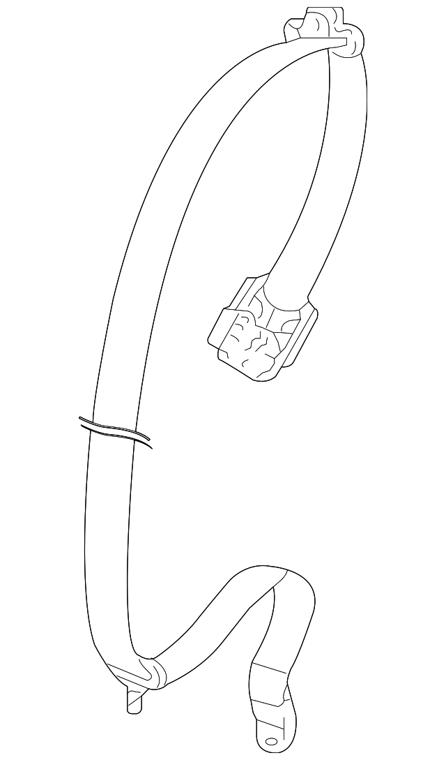 997-803-035-03-A23 Деталь BELT & RETRACTOR, LEFT