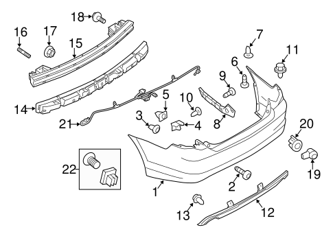 Milan BUMPER & COMPONENTS - REAR