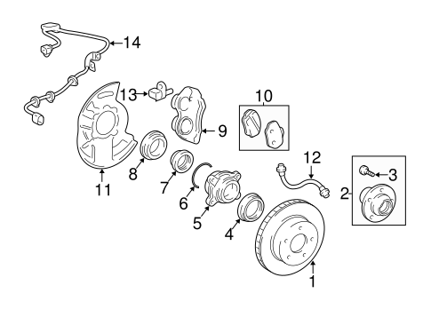 BRAKES/FRONT BRAKES for 2003 Toyota 4Runner #1