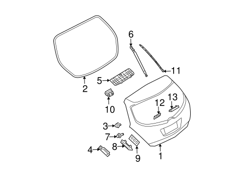 Gate & Hardware for 2004 Nissan Murano #0