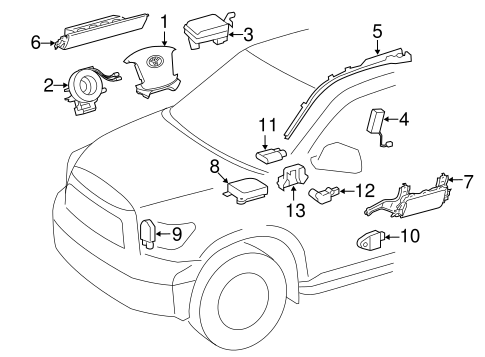 Electrical/Air Bag Components for 2010 Toyota RAV4 #4
