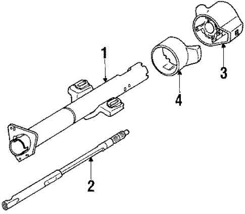 Bonneville STEERING COLUMN ASSEMBLY