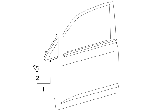 BODY/EXTERIOR TRIM - PILLARS for 2008 Toyota Land Cruiser #2