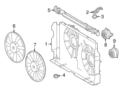 COOLING SYSTEM/COOLING FAN for 2016 Toyota RAV4 #1