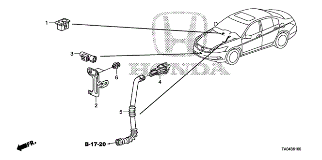 Body/Air Conditioning/A/C Sensor for 2009 Honda ACCORD SEDAN #1