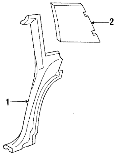LTD Crown Victoria INTERIOR TRIM - QUARTER PANELS 2