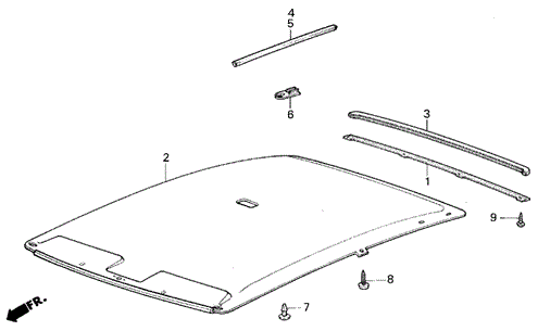 INTERIOR / BUMPER/HEADLINER TRIM for 1985 Honda CIVIC SEDAN #1