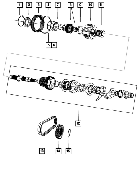 Gear Train for 2012 Jeep Grand Cherokee #0