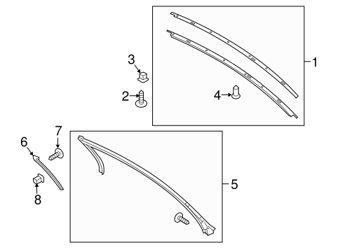 Mustang EXTERIOR TRIM - ROOF