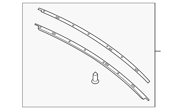 FR3Z-6302564-C Деталь ROOF MOLDING, RIGHT