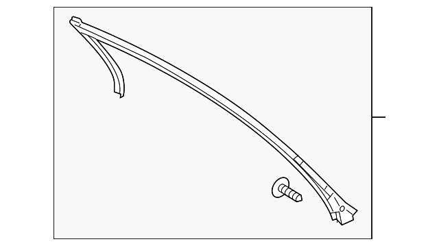 FR3Z-6321597-A Деталь UPPER SEAL, LEFT