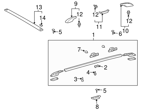 Luggage Carrier for 2007 Toyota Sienna #0