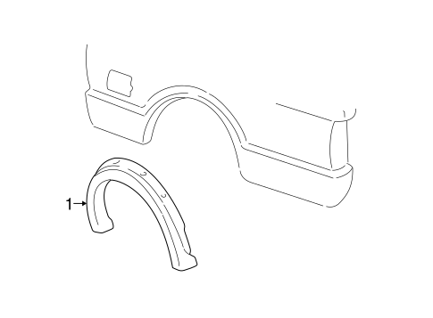 Sonoma EXTERIOR TRIM - PICK UP BOX 2