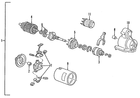 Starter for 1996 Ford Contour #0