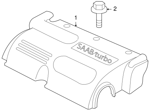 9-3X ENGINE APPEARANCE COVER