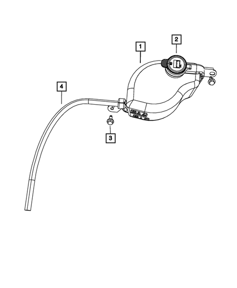 Engine Coolant Reservoir (Bottle) for 2016 Dodge Journey #0