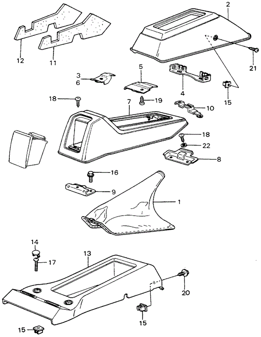 CHASSIS/CENTER COVER - HONDAMATIC COVER for 1981 Honda CIVIC HATCHBACK #1