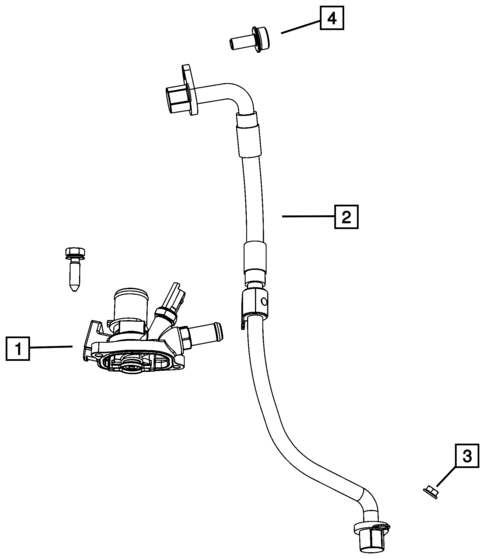Water Pump and Related Parts for 2016 Fiat 500X #1
