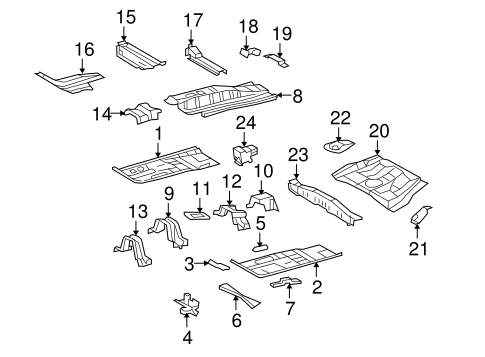 BODY/FLOOR & RAILS for 2009 Scion xB #1