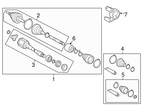 FRONT SUSPENSION/DRIVE AXLES for 2009 Toyota Camry #1