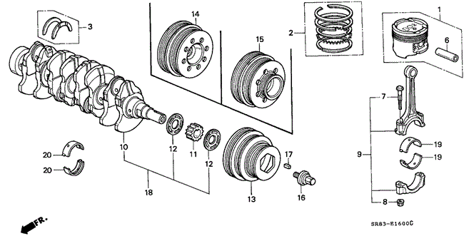 Bearing B, Main (Black) (Daido) Bearing B, Main (Black) (Daido)