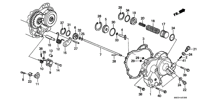 TRANSMISSION - AUTOMATIC/AT RIGHT SIDE COVER for 1991 Honda CIVIC HATCHBACK #1