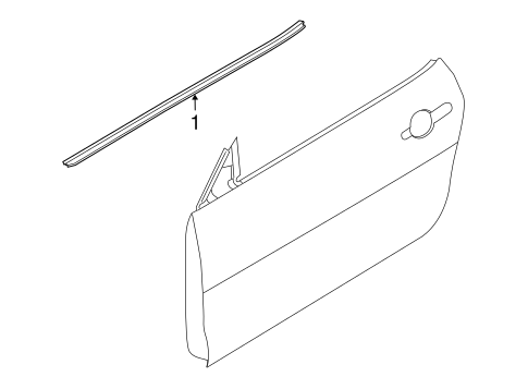 Body/Exterior Trim - Door for 2014 Ford Mustang #1