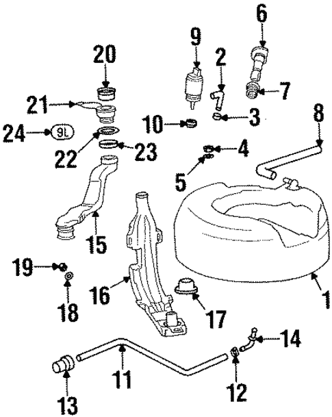 Washer Components for 1994 BMW 850CSi #0