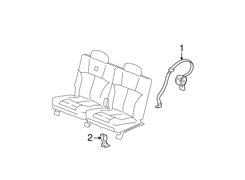 Envoy XL REAR SEAT BELTS 2