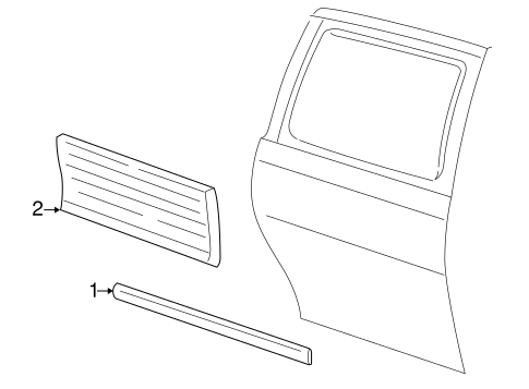 Monterey EXTERIOR TRIM - SIDE DOOR