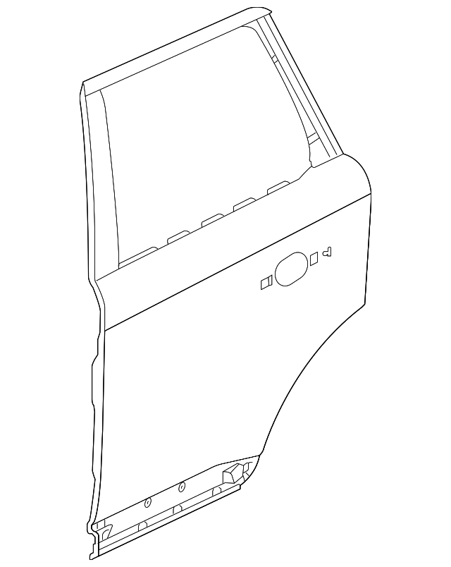 BFA790080 Деталь DOOR SHELL, RIGHT