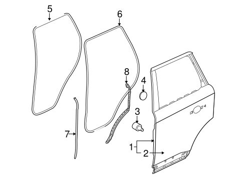 Door & Components for 2013 Land Rover Range Rover Sport #0