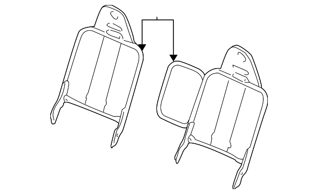 6L5Z-1061018-A Деталь SEAT BACK FRAME, RIGHT