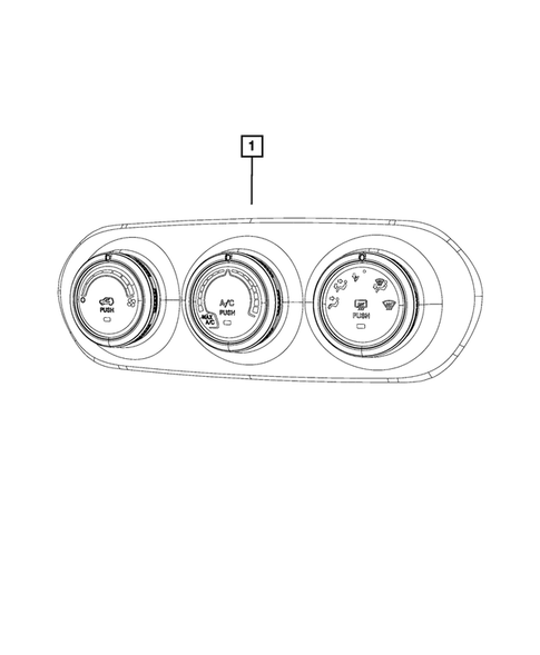 Air Conditioner and Heater Controls for 2015 Jeep Renegade #0