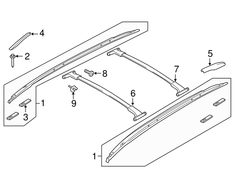 Body/Luggage Carrier for 2013 Ford Escape #1