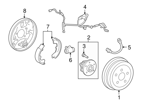 BRAKES/BRAKE COMPONENTS for 2016 Toyota Corolla #3