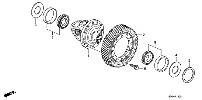 Transmission - Automatic/AT Differential (V6) for 2007 Honda ACCORD SEDAN #1