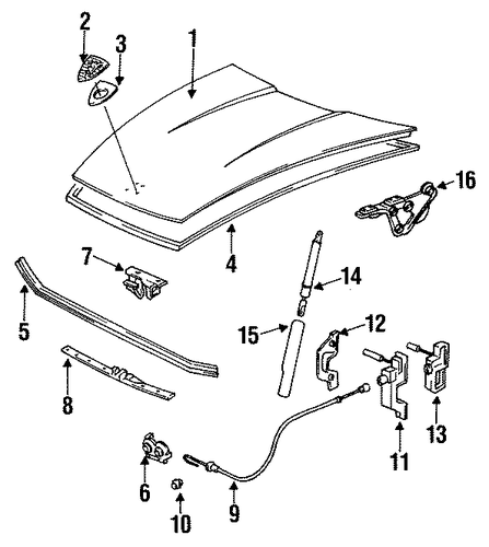 911 HOOD & COMPONENTS
