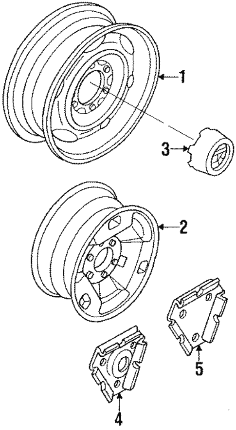 Front Suspension/Wheels for 1995 Nissan Pathfinder #1