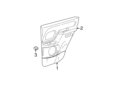 Yukon INTERIOR TRIM - REAR DOOR