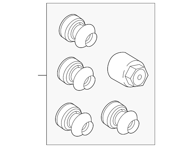 LR037026 WHEEL LOCK KIT