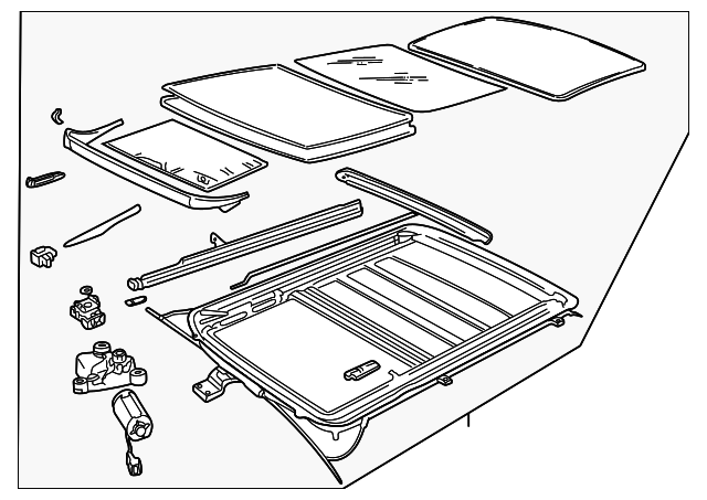 EED101220 Деталь SUNROOF ASSY