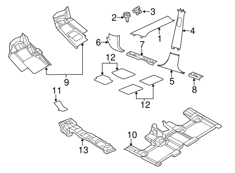 Grand Cherokee INTERIOR TRIM - PILLARS