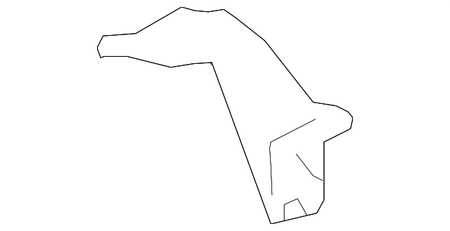 2M5Z-7445114-AA Деталь TROUGH, RIGHT