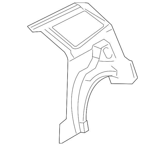 2M5Z7427858BA Деталь INNER QTR PANEL, RIGHT