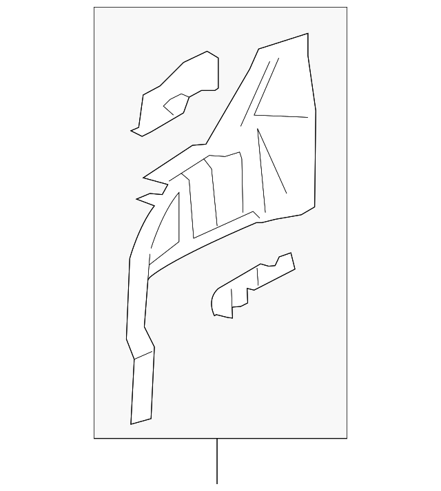 YS4Z-7427886-CA Деталь INNER WHEELHOUSE, RIGHT