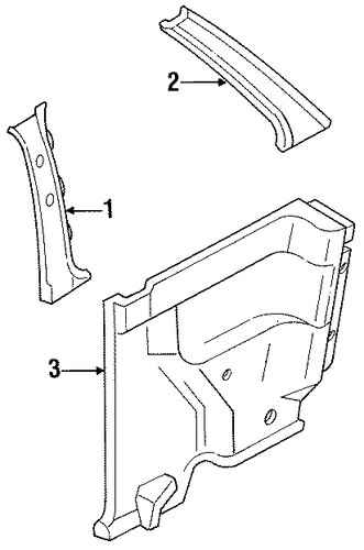 Festiva INTERIOR TRIM - QUARTER PANELS