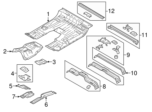 Body/Floor - Cab for 2016 Ford F-150 #1